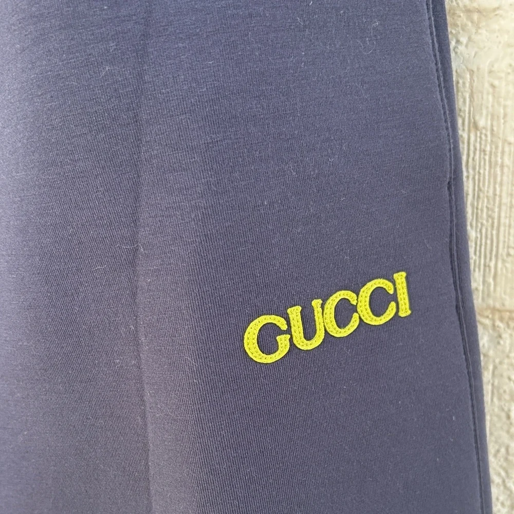 Gucci Jersey Basketball Fit Shorts With Logo Patch Embroidered sz L